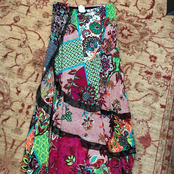 multicolor maxi skirt - Picture 1 of 3